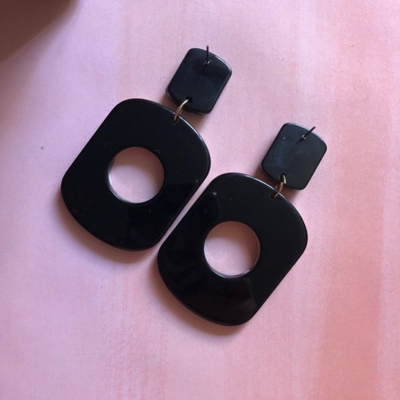 Costume Baldor Half Dip Lucite Acrylic Dangle Drop Color Block Ea - Picture 5 of 8